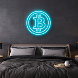 Néon Gaming Bitcoin Aesthetic Turquoise
