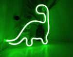 neon gaming dino