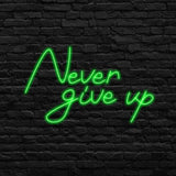 Néon Gaming Never Give Up Vert