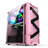 Suuri Vaaleanpunainen RGB PC Kotelo