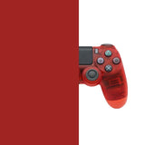 Manette PS4 Transparente Rouge